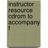 Instructor Resource Cdrom To Accompany F door Onbekend