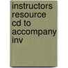 Instructors Resource Cd To Accompany Inv door Onbekend