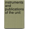 Instruments And Publications Of The Unit door Onbekend