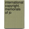 International Copyright. Memorials Of Jo door William Cullen Bryant