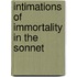 Intimations Of Immortality In The Sonnet