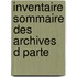 Inventaire Sommaire Des Archives D Parte