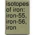 Isotopes Of Iron: Iron-55, Iron-56, Iron