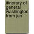 Itinerary Of General Washington From Jun