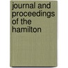 Journal And Proceedings Of The Hamilton door Onbekend