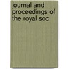 Journal And Proceedings Of The Royal Soc door Onbekend