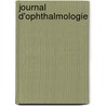 Journal D'Ophthalmologie door Onbekend