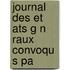 Journal Des Et Ats G N Raux Convoqu S Pa