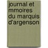 Journal Et Mmoires Du Marquis D'Argenson
