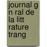 Journal G N Ral De La Litt Rature  Trang door Onbekend