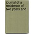 Journal Of A Residence Of Two Years And