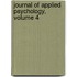Journal Of Applied Psychology, Volume 4