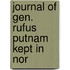 Journal Of Gen. Rufus Putnam Kept In Nor