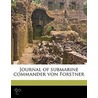 Journal Of Submarine Commander Von Forst door Georg Gunther Forstner