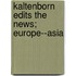 Kaltenborn Edits The News; Europe--Asia