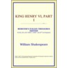 King Henry Vi, Part I (Webster's Italian door Reference Icon Reference