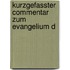 Kurzgefasster Commentar Zum Evangelium D