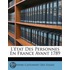 L'Tat Des Personnes En France Avant 1789