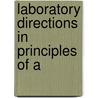 Laboratory Directions In Principles Of A door George Roger La Rue