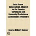 Latin Prose Composition, Adapted For The