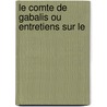 Le Comte De Gabalis Ou Entretiens Sur Le door . Villars