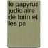 Le Papyrus Judiciaire De Turin Et Les Pa