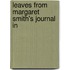 Leaves From Margaret Smith's Journal In