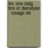 Lec Ons Dalg Bre Et Danalyse   Lusage De
