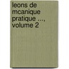 Leons de McAnique Pratique ..., Volume 2 door Isobel Morin