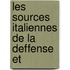 Les Sources Italiennes De La Deffense Et