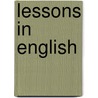 Lessons In English door David Gibbs