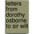 Letters From Dorothy Osborne To Sir Will