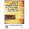 Livrets Des Expositions De L'Acad Mie De door Jules Guiffrey
