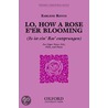 Lo, How A Rose E'er Blooming Sa,fl,piano door Onbekend