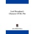 Lord Brougham's Character Of Mr. Pitt