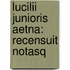 Lucilii Junioris Aetna: Recensuit Notasq