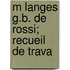 M Langes G.B. De Rossi; Recueil De Trava