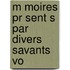 M Moires Pr Sent S Par Divers Savants Vo