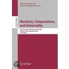 Machines, Computations, And Universality door Onbekend