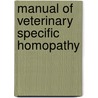 Manual Of Veterinary Specific Homopathy door Prof Glyn Humphreys