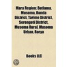 Mara Region: Butiama, Musoma, Bunda Dist door Onbekend
