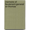 Memoirs Of Lieutenant-General Sir Thomas door Heaton Bowstead Robinson