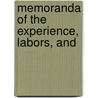 Memoranda Of The Experience, Labors, And door George Rogers