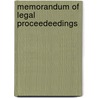 Memorandum Of Legal Proceedeedings by Thomas Mcgreevy