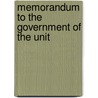 Memorandum To The Government Of The Unit by Iulii Bachinskii