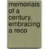 Memorials Of A Century. Embracing A Reco