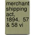 Merchant Shipping Act, 1894.  57 & 58 Vi