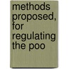 Methods Proposed, For Regulating The Poo by Unknown