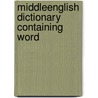 MiddleEnglish Dictionary Containing Word door Henry Bradley