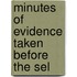 Minutes Of Evidence Taken Before The Sel